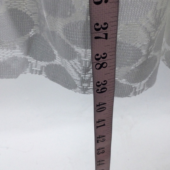 FLOWER GIRL PARTY SZ 10-11 Y white burnout half sleeve tiered dress NEW b82 - Picture 4 of 7